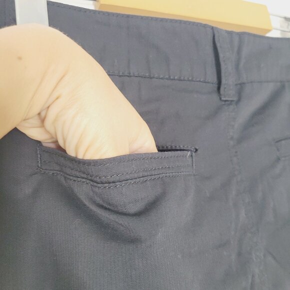 Max Cocos Women's Black 100% Cotton Zipper Pockets Active Performance Skort Sz 4 - Picture 7 of 12